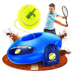 MOVEMATE Tennis-Trainer Set with Wilson® Tennis Ball | Innovative Ball Game for Outdoors, in The Garden, in The Park for Children & Adults | Incl. Transport Bag & Exercise Videos