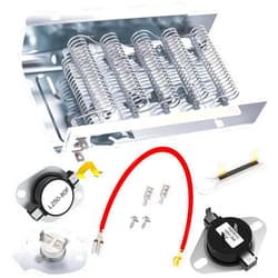 Funmit 279838 W10724237 Dryer Heating Element Kit Fit for Whirlpool Cabrio Kenmore Roper Maytag Amana Crosley Dryer Parts Thermostat Thermal Fuse Replaces 3398063 3398064 3403585 8565582 W10724237 WP279837