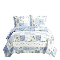 Royal Hotel Bedding Royal Hotel Brea Oversized Coverlet Set King Cal-King Size – Luxury King Quilt Bedspread, All Season Soft Filled Quilts, Breathable Bed Spread Lightweight Comforter, 3 Piece Bedding Set