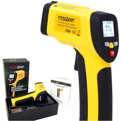 EnnoLogic Temperature Gun (NOT for Body Temperature) - Dual Laser Non-Contact Infrared Thermometer -58°F to 1202°F - NIST Option Available - Accurate Digital Surface IR Thermometer eT650D