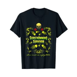 Spassprediger's Surströmming Designs Surströmming Challenge Survivor Unforgettable Surströmming T-Shirt