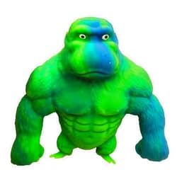FULLYOOUPUP Funny Green&Blue Monkey Toy Figure for Kids and Adults,Stress Relief Gorilla Toy,Stretch Rubber Monkey Toy for Autism,Anxiety Relief,Gifts for Birthday,Christmas