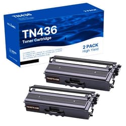 WEAREC Compatible Toner Cartridge Replacement for Brother TN436 TN436BK TN 436 TN433 TN431 for Brother HL-L8260CDW HL-L8360CDW MFC-L8610CDW MFC-L8690CDW MFC-L8900CDW MFCL9570CDW Printer (Black, 2Pack)