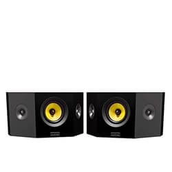 Fluance Signature HiFi 2-Way Bipolar Surround Speakers for Wide Dispersion Surround Sound in Home Theater Systems - Black Ash/Pair (HFBP)