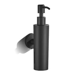 FVITA Wall Mounted Soap Dispenser Soap Dispenser Stainless Steel Pump Black Soap Dispenser Wall for Bathroom