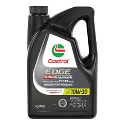 Castrol EDGE High Mileage 10W-30 Advanced Full Synthetic Motor Oil, 5 Quarts