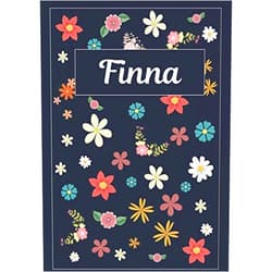 MyNameBooks Finna: Taccuino | Diario | Sketchbook | 120 pagine | A4 | Bianco | Idee regalo (Italian Edition)