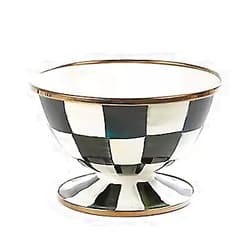 MacKenzie-Childs Courtly Check Enamel Ice Cream Dish