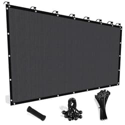 Shade&Beyond 90% Sun Shade Cloth with Grommets, 4' X 8' Pergola Shade Cover Canopy, Mesh Tarp Sun Screens for Patio, Outdoor, Garden, Backyard, Dark Gray