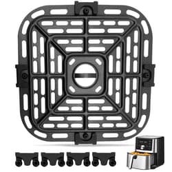 GZHCJJ Air fryer Replacement Parts for Instant Pot Vortex Plus 6 in 1 4 Quart Air Fryer Oven, 7.5''×7.5'' Square Food Grade Air Fryer Grill Pan Grill Plate Crisper Plate Accessories Tray Rack