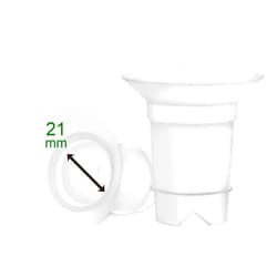 Maymom Flange Inserts 21mm (Long) Compatible with Medela 24mm PersonalFit Shield, Spectra 24mm, Freemie 25mm Cup, Willow 24 mm Cup, Compatible with Momcozy Wearable 24mm Cup (S9, S10, S12); 2pc/pk