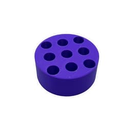 Designz3D 510 Cartridge, Pens and Battery Holder - 9 Spaces Puck (Purple)