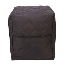 Tinje Coffee Machine dust Cover Double Face Cotton Quilted Cover Compatible with Coffee Systems Washable Cotton Quilted Stand Mixer Coffee Maker Appliance Cover Kitchen tool Black