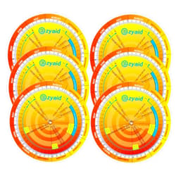 Ezyaid Pregnancy Wheel (Pack of 6), Due Date OB-GYN Calculator for Pregnant Women/Healthcare Providers, Gestational EDC/EDD Wheel with CRL, BPD, HC AC and FL Guide