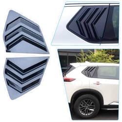 BOYUER for Nissan Rogue 2021-2026 Racing Style Rear Side Window Louvers Sport Style Scoop Louvers Cover Blinds Cool Exterior Decoration-Carbon Fiber