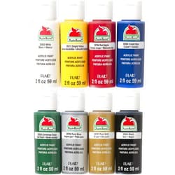 Apple Barrel Non-Toxic Multi-Purpose Acrylic Paint Set, 2 Fl Oz (Pack of 8), Assorted Colors, 8