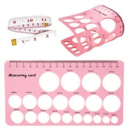 Luxemum Nipple Rulers, Flange Inserts Sizing Measurement Tool for Breast, Soft Silicone Flange Size Measure, Nipple Measuring for New Mums/Women…