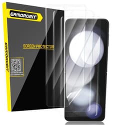 Ermorgen (3 Packs) Screen Protector Compatible for Samsung Galaxy Z Flip 5 5G (Inner Screen) High Definition Edge to Edge Full Coverage Non-Bubbles Anti-Scratch