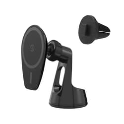Scosche MPMSWDV-SP MagicMount Pro MS 3-in-1 Magnetic Phone Mount, Hands-Free Cell Phone Holder for Car Dashboard/Windshield/Vent Compatible with 15/14/13/12 Pro/Pro Max/Plus MagSafe Case & Accessories