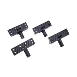 Taytools 774526 Low Profile 1/2” Workbench Bench Dogs Stoppers Pegs with 1-1/4” Tall x 4 “ Wide Jaw Extensions for 3/4