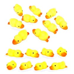 JIAHO 9 Pcs Duck Mochi Squishy Toys for Kids Party Favors, Mini Kawaii Mochi Squishies, Duck Squishy Stress Ball Fidget Toys Bulk for Kids Prizes, Easter Basket Stuffers - Small Mochi Squishy Animals Toys