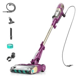 Shark POWERDETECT Ultra-Light Corded Stick Vacuum with DuoClean Technology, Self-Cleaning Brushroll for No Hair Wrap, Anti-Allergen Complete Seal, and Odor Neutralizer Technology, Purple, HZ4001AMZ