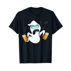 Beer Funny Drinking Halloween Skeleton Hands Beer Funny Drinking Halloween Women's T-Shirt