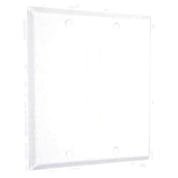 TayMac WTW-RR 2-Gang White Textured Metal Standard 2-Decorator Wall Plate WTW-RR, Outlet Cover Wall Plate with Screws, Electrical Outlet Cover Plate for 2 Devices