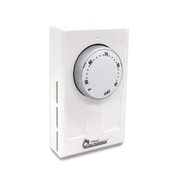 Dr. Infrared Heater DR-001 Wall Thermostat 4 wires single or Double poles 120-277V 3360-7756W, White.