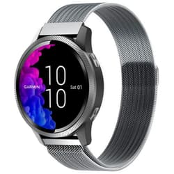 HQzon 18mm/20mm/22mm Metal Mesh watch band Compatible with Garmin Venu 2s/ Venu 3S/Vivoactive 4s/Vivomove 3S/venu/ venu sq/ bands,Quick Release milan Replacement Band for Garmin venu 2/ venu 3/ forerunner255/ 255S/ 265S Women Men
