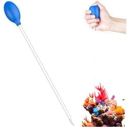 Pawfly Aquarium Coral Feeder - 15.7 Inch Long Pipette for Fish Tank Food Feeding, Manual Tube, Excreta Cleaner, Long Acrylic Syringe for Reef Marine Shrimp Aquatic Plants