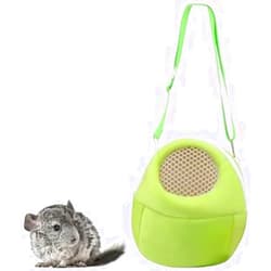 GOSATYUM Pet Carrier Backpack for Small Animals, Travel Handbag for Cat, Puppy, Guinea Pig, Hedgehog, Hamster (Green, S)