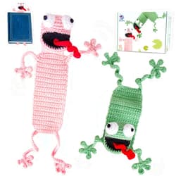 Crochetta Crochet Kit for Beginners, Amigurumi Crocheting Animals Kits w Step-by-Step Video Tutorials, Knitting Starter Pack for Adults and Kids, 2 Book Frog Familly (40%+ Yarn Content)