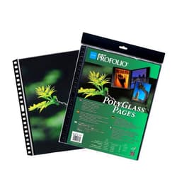 Darice ProFolio by Itoya, Art ProFolio PolyGlass, 10-Pack Multi-Ring Binder Refill Pages - Portrait, 9 x 12 Inches