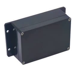 Raculety Project Box IP65 Waterproof Junction Box ABS Plastic Black Electrical Boxes DIY Electronic Project Case Power Enclosure with Fixed Ear, Black 6.22 x3.54 x2.36 inch
