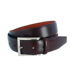 Trafalgar Men's 100% Full Grain Leather Belt - The Broderick - 1 1/4 Inches Wide (32mm)