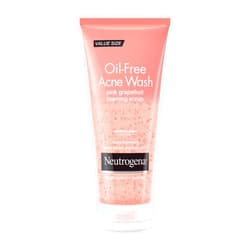 Neutrogena Oil Free Pink Grapefruit Acne Face Wash with Vitamin C, 2% Salicylic Acid Acne Treatment, Gentle Foaming Vitamin C Facial Scrub to Treat & Prevent Breakouts, 6.7 fl. oz