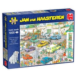 Jan van Haasteren Jumbo, Jan Van Haasteren - 'Jumbo Goes Shopping' Unique Comic Fun Designed Jigsaw Puzzle for Adults - 1,000 Piece