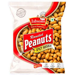 Jabsons - Jumbo Roasted Peanuts, Spicy Masala (5 PACK), 140g x 5