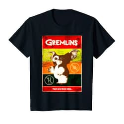 Gremlins Kids Gremlins Gizmo Paneled Three Rules Poster T-Shirt