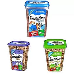 Temptations Cat Treats Variety Bundle, (3) 16 Oz. Tubs