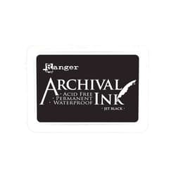 Ranger RGRA3P.06701 Ranger Archival Ink Pad #3 Jumbo Jet Black Ink Pad Jumbo Black