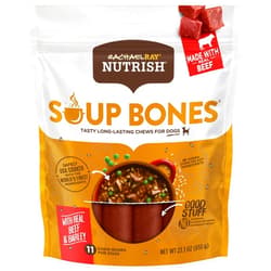 Nutrish Rachael Ray Nutrish Soup Bones Dog Treats, Beef & Barley Flavor, 11 Bones