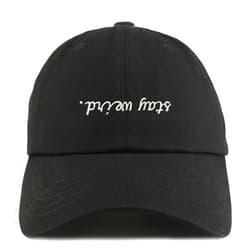 Trendy Apparel Shop Stay Weird Embroidered Low Profile Soft Cotton Dad Hat Cap
