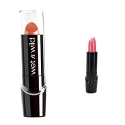 wet n wild Silk Finish Lipstick Bundle with Hydrating Lip Colors Breeze Nude and Dark Pink Frost