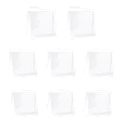 JIAKAI 8pcs-Mini Small PVC Transparent Plastic Cosmetic Organizer Bag Pouch With Zipper Closure for Vacation Travel, Bathroom and Organizing Makeup Bag