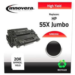 Innovera Remanufactured EHY Toner Cartridge-Replacement for CE255X(J) (55XJ), Black