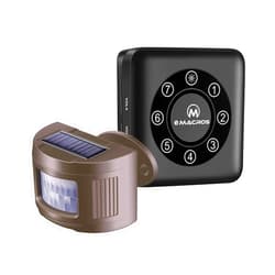 EMACROS Solar Driveway Alarm Wireless Sensor System & Driveway Sensor Alert System Weatherproof Security Outdoor Motion Sensor & Detector
