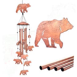 EZTZEN Bear Wind Chimes for Outside,Bear Gifts for Women/Men/Sympathy Gift/Memorial Gifts/Festival Birthday Gifts Metal windchimes Outdoors/Indoors,Patio Decor,Garden Decor,Yard Decor,Home Decor,Porch