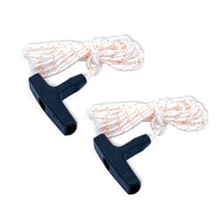 Generic 2 Pack Recoil Starter Rope 3-Meter(Diameter:3.5mm) and 2 Pack Recoil Starter Handle of Lawn Mower, String Trimmer, Chainsaw, Weed Eater Generator